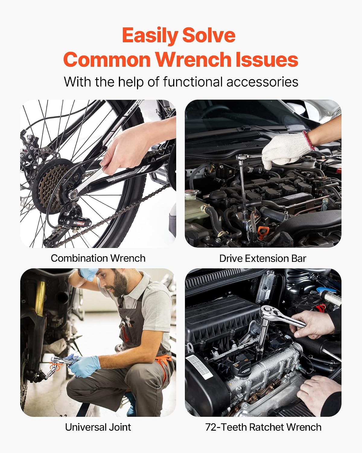 VEVOR 450-Piece Mechanics Tool & Socket Set - gallery 4