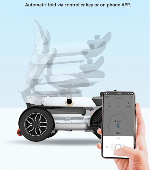 Gilani SMART-WC Auto-Folding All-Terrain Smart Electric Wheelchair - gallery 2