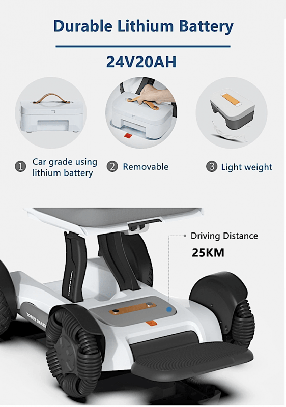 Gilani SMART-WC Auto-Folding All-Terrain Smart Electric Wheelchair - gallery 10