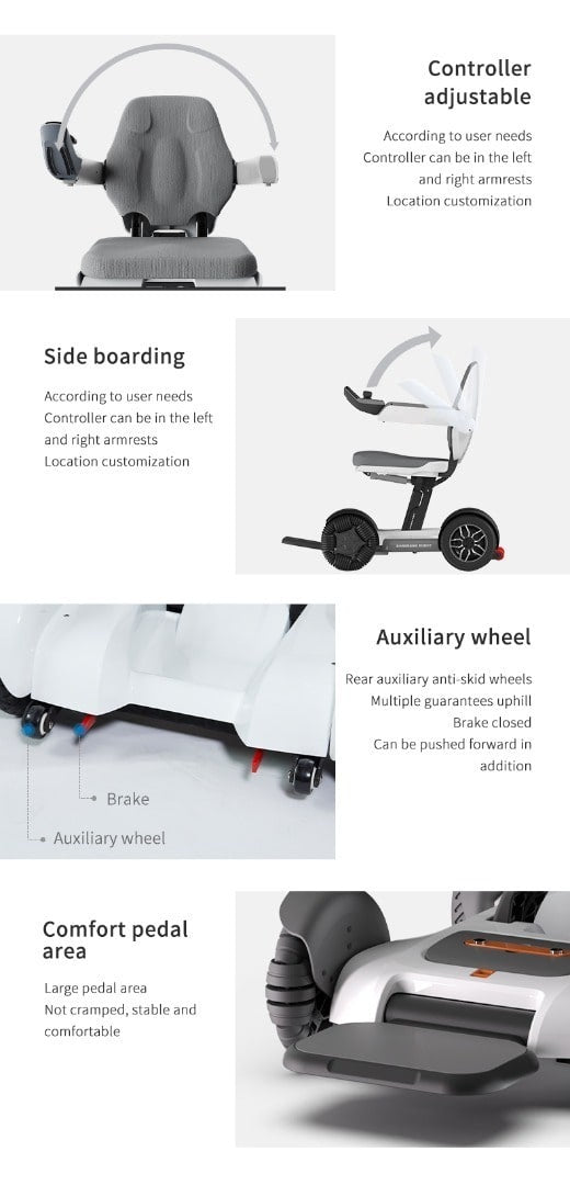 Gilani SMART-WC Auto-Folding All-Terrain Smart Electric Wheelchair - gallery 5
