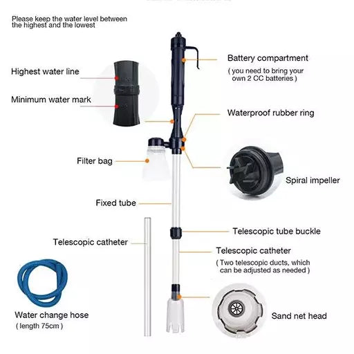 Electric Aquarium Gravel Cleaner - gallery 10
