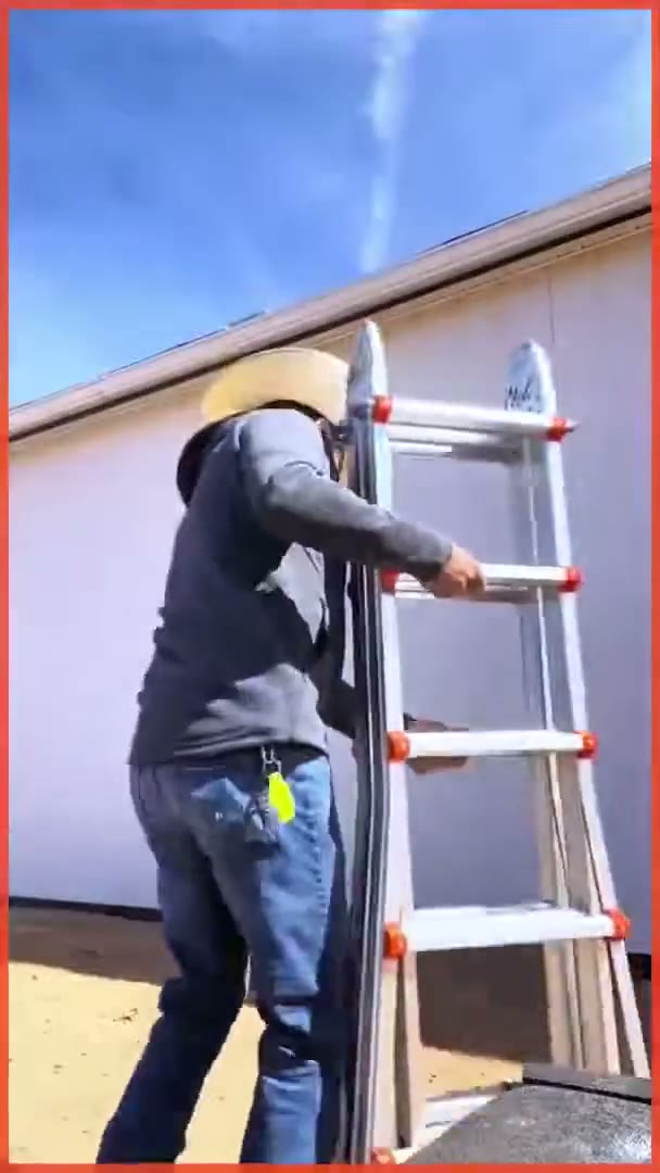 Multi-Position Telescoping A-Frame Ladder detail 1