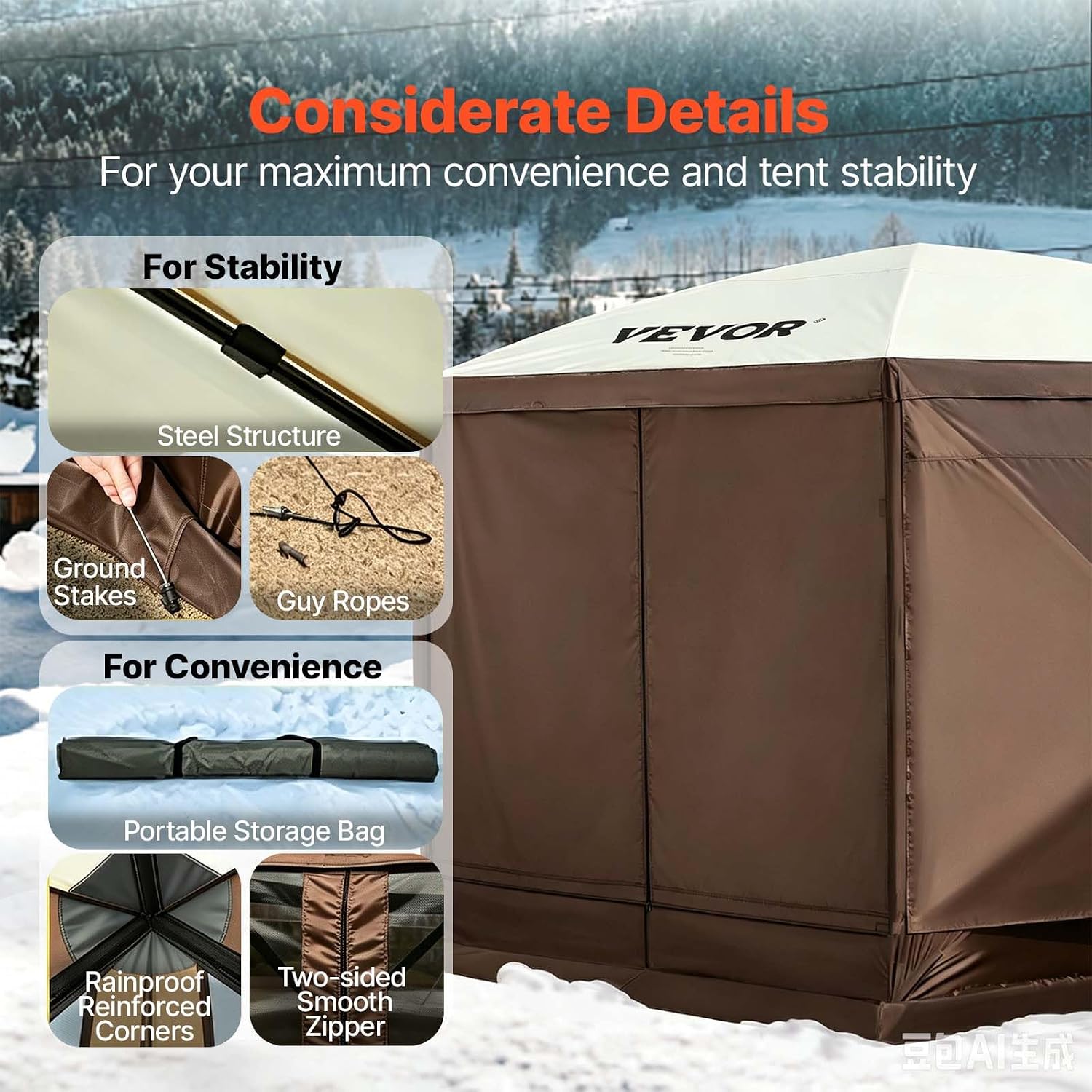 VEVOR 12 x 12 ft pop-up gazebo exact gallery 07