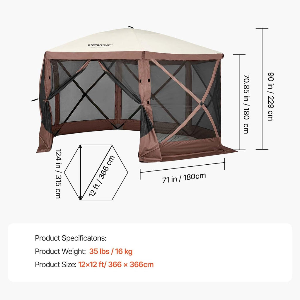 VEVOR 12 x 12 ft pop-up gazebo exact gallery 08