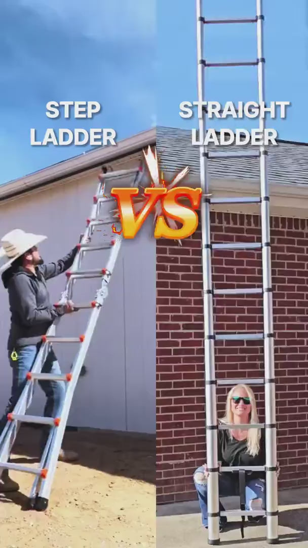 Multi-Position Telescoping A-Frame Ladder demonstration