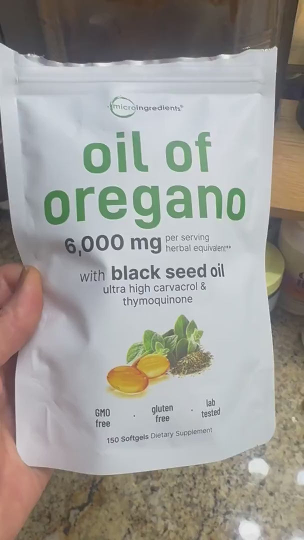 Oil of Oregano with Black Seed Oil Softgels, 2-Pack demonstration