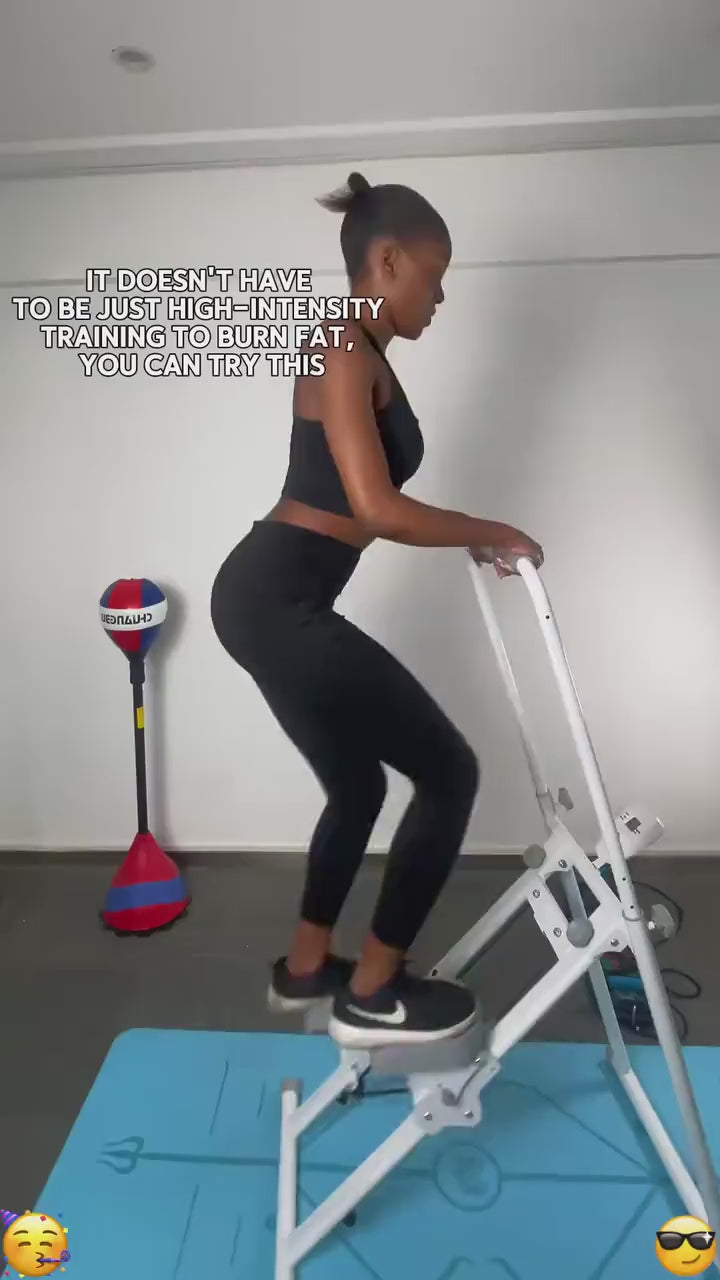 Aerobic Stair Climbing Simulator Exercise Machine demonstration