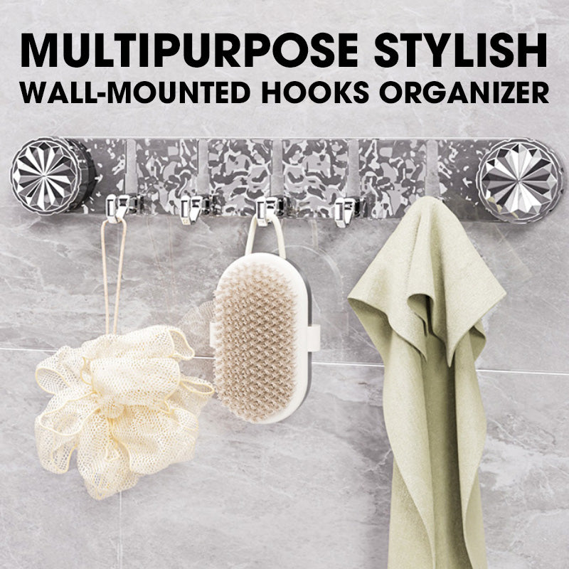 Multipurpose Foldable Wall-Mounted Hooks Organizer - gallery 1