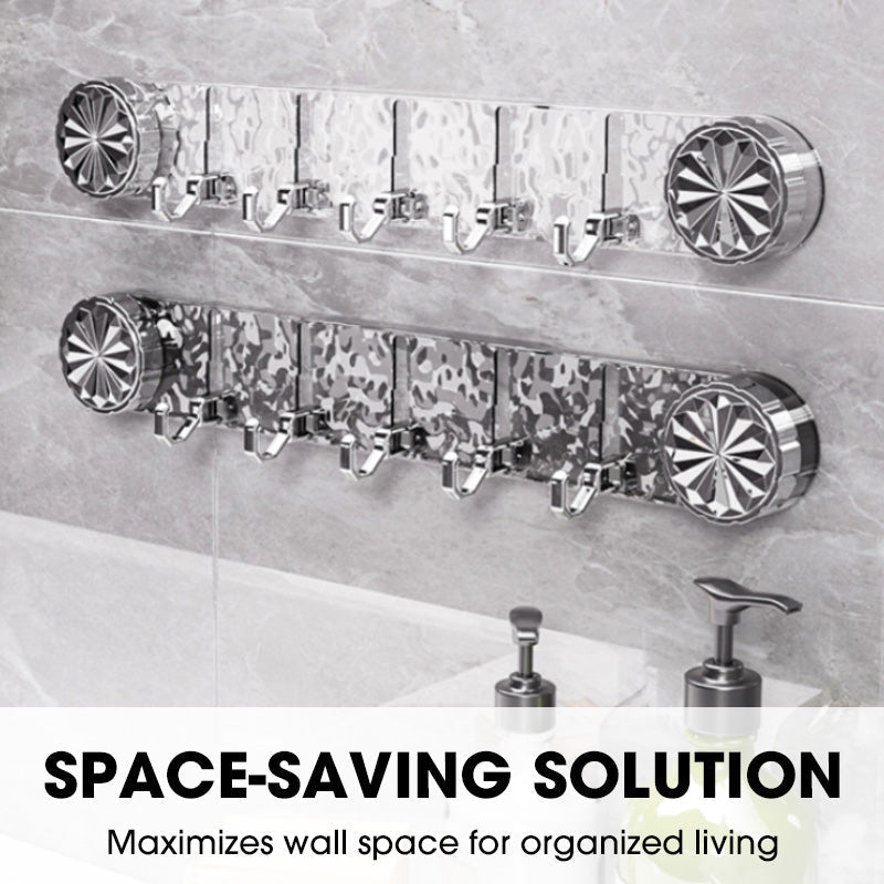 Multipurpose Foldable Wall-Mounted Hooks Organizer - gallery 2