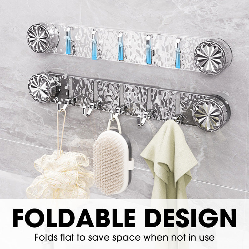 Multipurpose Foldable Wall-Mounted Hooks Organizer - gallery 4
