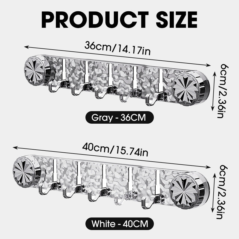 Multipurpose Foldable Wall-Mounted Hooks Organizer - gallery 8