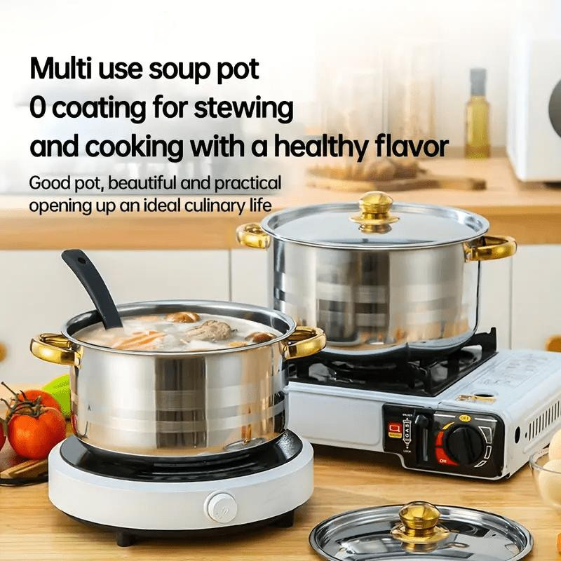 5-Piece Stainless Steel Cookware Set with Glass Lids - gallery 7